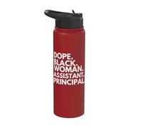 Dope Black Woman, subdirectora del Mes de la Historia Afroamericana Stainless Steel Insulated Water Bottle