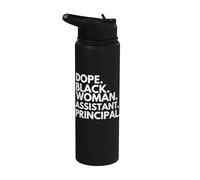 Dope Black Woman, subdirectora del Mes de la Historia Afroamericana Stainless Steel Insulated Water Bottle