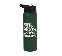 Dope Black Woman, subdirectora del Mes de la Historia Afroamericana Stainless Steel Insulated Water Bottle
