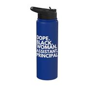 Dope Black Woman, subdirectora del Mes de la Historia Afroamericana Stainless Steel Insulated Water Bottle