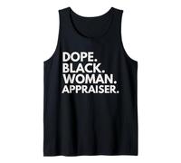 Dope Black Woman Tasador Empoderado Profesional Camiseta sin Mangas