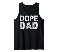 Dope Dad Funny Weed Día del Padre Fumar Hombres Padre Papi Camiseta sin Mangas