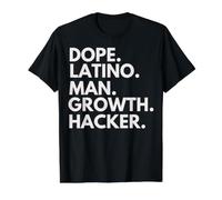 Dope Hombre Latino Crecimiento Hacker Herencia Latina Orgullo Hispano Camiseta gráfica económica, Hombre, Negro, XL
