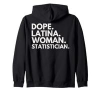 Dope Latina Mujer Estadística Herencia Latina Orgullo Hispano Sudadera con Capucha