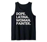 Dope Latina Mujer Pintora Herencia Latina Orgullo Hispano Camiseta sin Mangas
