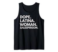 Dope Latina Mujer Vendedora Herencia Latina Orgullo Hispano Camiseta sin Mangas