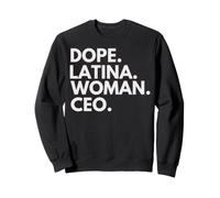 Dope Latina Woman CEO Latin Heritage Hispanic Pride Sudadera