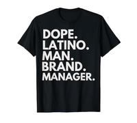 Dope Latino Man Brand Manager Herencia Latina Orgullo Hispano Camiseta gráfica económica, Hombre, Negro, S