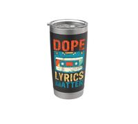 Dope Letras Matter 90s Hip Hop Vaso térmico de acero inoxidable de doble pared