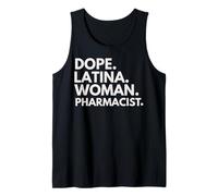 Dope Mujer Latina Farmacéutica Empoderada Mes de la Herencia Latina Camiseta sin Mangas