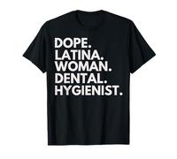 Dope Mujer Latina Higienista Dental Mes de la Herencia Latina Camiseta