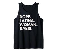 Dope Mujer Latina Rabino Herencia Latina Orgullo Hispano Camiseta sin Mangas