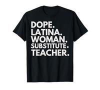 Dope Mujer Latina Sustituta Maestra Mes de la Herencia Latina Camiseta