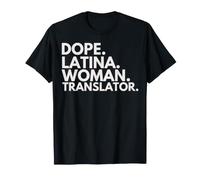 Dope Mujer Latina Traductora Herencia Latina Orgullo Hispano Camiseta