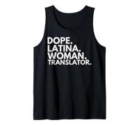 Dope Mujer Latina Traductora Herencia Latina Orgullo Hispano Camiseta sin Mangas