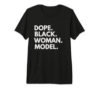 Dope Mujer Negra Modelo Afroamericano Modelos Orgullo Camiseta Premium