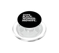 Dope Mujer Negra Partera Parteras Afroamericanas PopSockets PopGrip para MagSafe