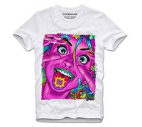 DOPEHOUSE T-Tshirts Camisetas y Tops Psychedelic Trippy Female Lucid Dream LSD MDMA XTC Ecstasy Albert Hofmann(X-Large)
