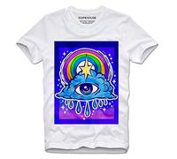 DOPEHOUSE T-Tshirts Camisetas y Tops Psychedelic Trippy Lucid Dream LSD MDMA XTC Ecstasy Albert Hofmann(X-Large)