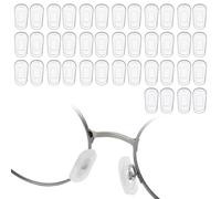 DOPENSPI 20 pares de almohadillas nasales de silicona, almohadillas suaves para la nariz, almohadillas para la nariz, antideslizantes, universales, para gafas, gafas de sol