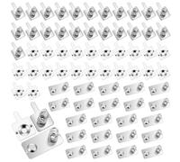 DOPENSPI 24 pares de muelles de batería, contactos de batería AA de conversión negativa a positiva, placa de contacto de resorte, baterías de repuesto para cargador de baterías de control remoto