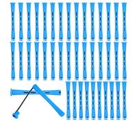 DOPENSPI 40 rulos de ondas permanentes, rizadores pequeños, 9 mm, varillas de plástico cortas, onduladas frías, sin calor, para ondulación permanente, herramienta de peinado