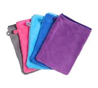 DOPENSPI 5 paños de microfibra, 20 x 15 cm, guantes de lavado para cara, cuerpo de terciopelo coral, fuerte absorción de agua, guante de lavado para baño, desmaquillante, lavado facial