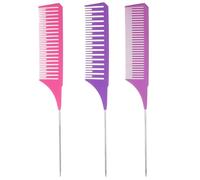 DOPENSPI Peine de mechas de 3 tamaños, peine de pelo profesional, antiestático, peineta para peluquería, peineta para peluquería, peineta para peluquería, para mujeres y hombres