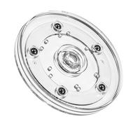 DOPENSPI Plato giratorio acrílico de 10 cm, rodamiento giratorio de plástico, transparente, pequeño, Lazy Susan, armario de almacenamiento giratorio, mini plato giratorio, organizador para tartas