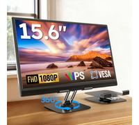 Dopesplay - Monitor portátil, visualización portátil FHD 1080P de 15.6 pulgadas para portátil con soporte ajustable, USB-C HDMI segundo monitor externo, extensor de visualización de viaje para laptop