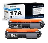 DOPHEN Cartucho de tóner negro de 17 A, repuesto para impresoras HP 17A CF217A, para Pro M102a M102w, Pro MFP M130a M130fn M130fw M130nw, paquete de 2