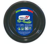 Doplà Negro plato de frutas d170 25 unidades 11757