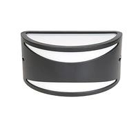 DOPO LIGHTING - Aplique de pared CICLON uso exterior IP54 (L.24,9cm), aplique para exterior clásico up&down para entradas, pasillos, fachadas, e27 20W, antracita