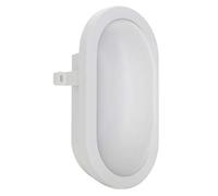 DOPO LIGHTING - Aplique de pared FAR ovalado y blanco apto exterior IP54.…