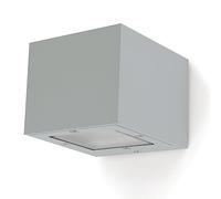 Dopo Lighting - Aplique de pared ISORA gris led COB 1 emisión exterior IP65. Lámpara de pared cuadricular de estilo moderno ideal para terrazas, fachadas y porches.