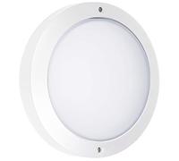 DOPO LIGHTING - Aplique de pared o techo redondo PAMPERO blanco portalámpara E27 exterior IP65 (Diam.27cm). Aplique circular blanco para balcones, porches y terrazas…