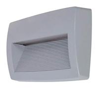 Dopo Lighting - Aplique de pared STORM (L.26cm), uso exterior IP55 R7s, K select 3K,4K,6.5K aplique de pared ideal para instalaciones en fachadas, caminos, entradas, gris