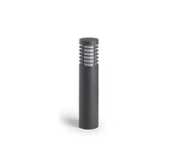 DOPO LIGHTING - Baliza AVON antracita portalámpara E27 (H.50cm) exterior IP65. Ideal iluminar caminos y patios.
