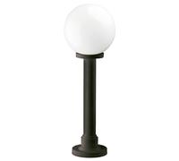 Dopo Lighting - Baliza de exterior INDURA GLOBO (H.75cm), uso exterior IP55 E27, difusor/esfera ø25 cm, ideal para instalaciones en entradas, caminos y/o senderos