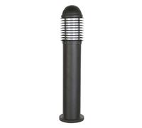 DOPO LIGHTING - Baliza de exterior SIROCO (H.65cm), uso exterior IP44, baliza de jardín para exteriores en aluminio ideal para caminos, senderos, zonas ajardinadas, E27 14W, antracita