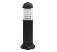DOPO LIGHTING - Baliza SAURO negro portalámpara E27 exterior IP55 (H.80cm). Baliza para iluminar caminos y zonas de paso en jardines y patios.