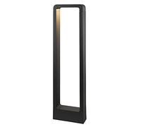 DOPO LIGHTING - Baliza SIBILA antracita LED COB 3000K exterior IP54. Moderno poste para iluminar patios, parques y caminos.