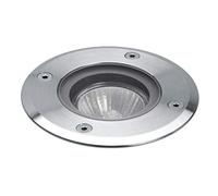 Dopo Lighting - Empotrable de suelo BORA para exterior IP67, empotrable para exterior moderno de diámetro ø11 cm para pasillos, caminos o senderos, patios o zonas de paso, GU10 4,5W, inox