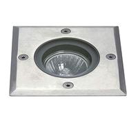 Dopo Lighting - Empotrable de suelo cuadrado BORA acero inox. portalámpara GU10 led exterior IP67. Empotrable de suelo para zonas de paso, escaleras y patios.