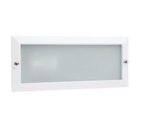 DOPO LIGHTING - Empotrable XALOC blanco portalámpara E27 exterior IP44. Encastrable rectangular para terrazas, zonas de paso y murales.…