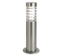 DOPO LIGHTING GALERNA Baliza Exterior IP44 E27 18W Inox AISI 304 - Faro LED para Jardín, Caminos y Terraza - Acero Inoxidable H45 cm