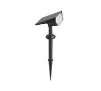 DOPO LIGHTING - Piqueta solar LUMBER negro LED SMD 2W 3000K exterior IP44. Piqueta con estaca para iluminar zonas de jardín.