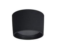 Dopo Lighting - Plafón de superficie techo MIST negro GX53 led exterior IP55. Plafón redondo de techo ideal para terrazas, porches, cubiertas de residencias u hoteles.