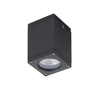 DOPO Lighting - Plafón o adosado de techo CUB antracita GU10 exterior IP54. Plafón ideal para techos en el exterior.