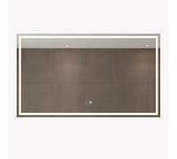 doporro Espejo de Baño con Luz LED 140x70 cm, Espejo de Pared Antivaho con Control Táctil, Regulable en Brillo y Luz, Cristal Flotado de 5mm, LED02